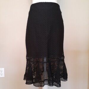 Vanilla Chocolate Knit Skirt  NWT